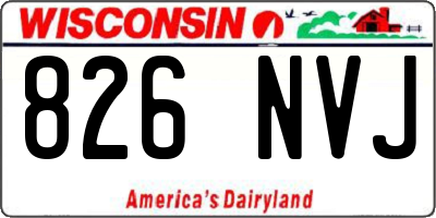 WI license plate 826NVJ