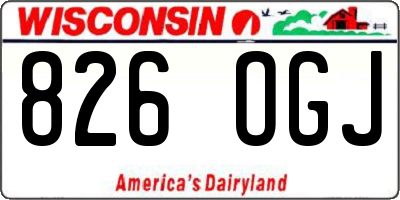 WI license plate 826OGJ