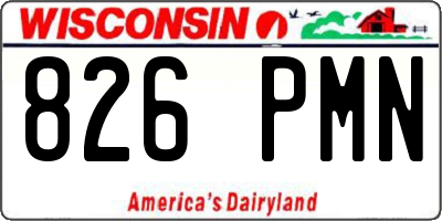 WI license plate 826PMN
