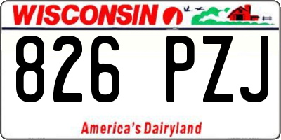 WI license plate 826PZJ