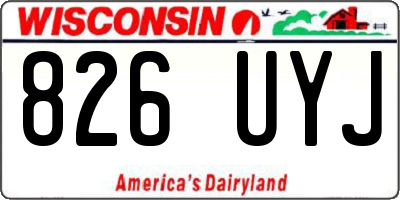 WI license plate 826UYJ