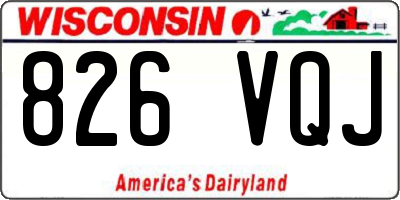 WI license plate 826VQJ