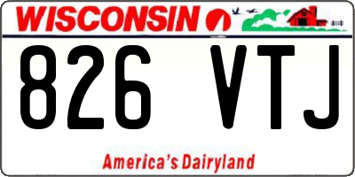 WI license plate 826VTJ