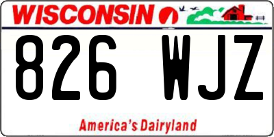 WI license plate 826WJZ