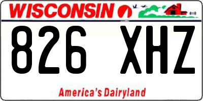WI license plate 826XHZ