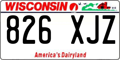 WI license plate 826XJZ