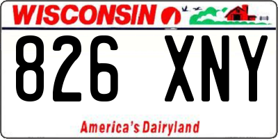 WI license plate 826XNY
