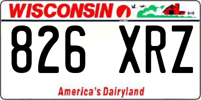 WI license plate 826XRZ