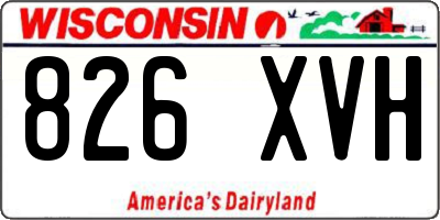 WI license plate 826XVH