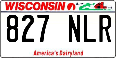 WI license plate 827NLR