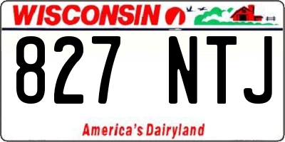 WI license plate 827NTJ