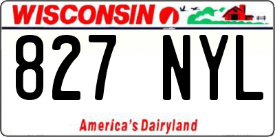 WI license plate 827NYL
