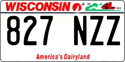 WI license plate 827NZZ