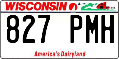 WI license plate 827PMH