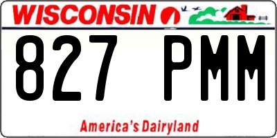 WI license plate 827PMM