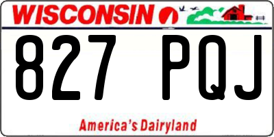 WI license plate 827PQJ