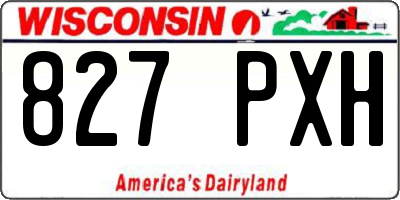 WI license plate 827PXH
