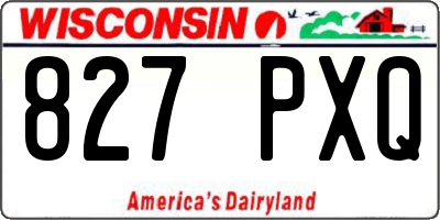WI license plate 827PXQ