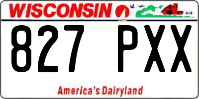 WI license plate 827PXX