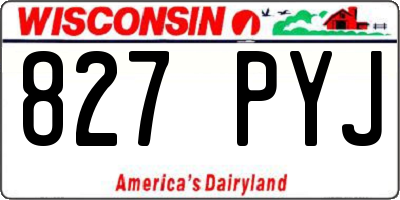 WI license plate 827PYJ