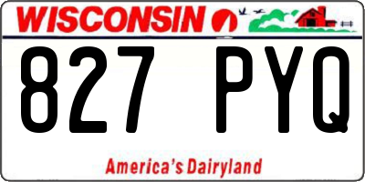 WI license plate 827PYQ