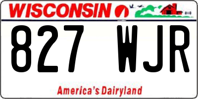 WI license plate 827WJR