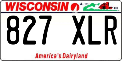 WI license plate 827XLR