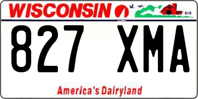 WI license plate 827XMA
