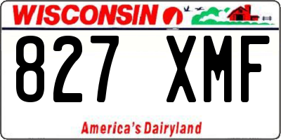WI license plate 827XMF