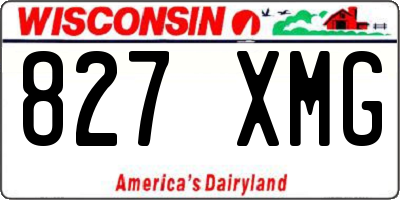 WI license plate 827XMG