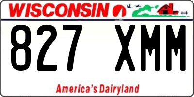 WI license plate 827XMM