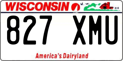 WI license plate 827XMU