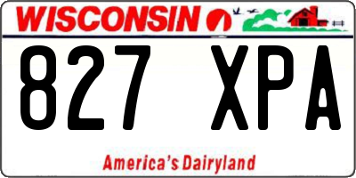 WI license plate 827XPA