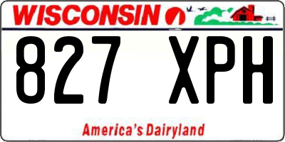 WI license plate 827XPH