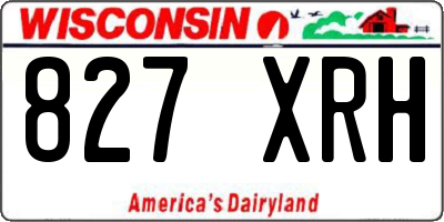 WI license plate 827XRH