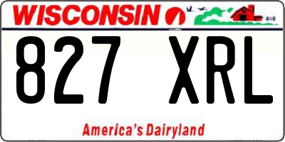 WI license plate 827XRL