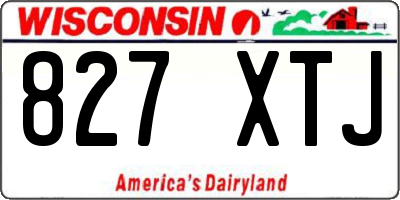 WI license plate 827XTJ