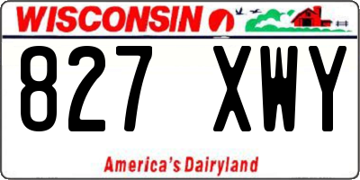 WI license plate 827XWY