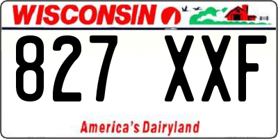 WI license plate 827XXF