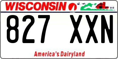 WI license plate 827XXN