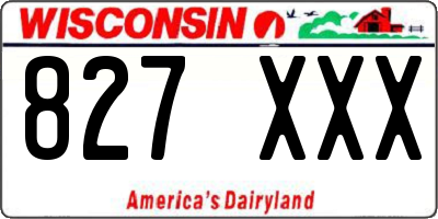 WI license plate 827XXX