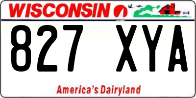 WI license plate 827XYA
