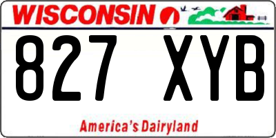 WI license plate 827XYB