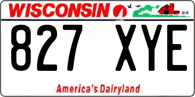 WI license plate 827XYE