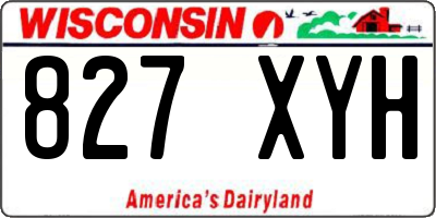 WI license plate 827XYH