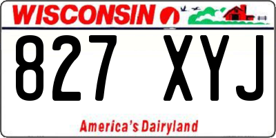 WI license plate 827XYJ