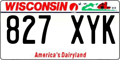 WI license plate 827XYK