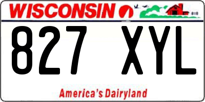 WI license plate 827XYL