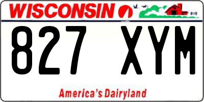 WI license plate 827XYM