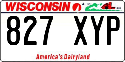 WI license plate 827XYP